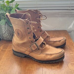 POLO RALPH LAUREN LEATHER RANGER BOOTS SIZE 10.5